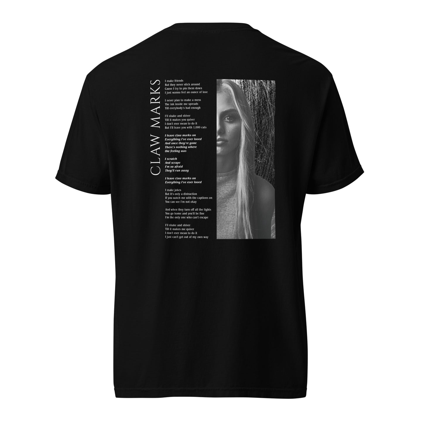 Claw Marks Lyrics Tee