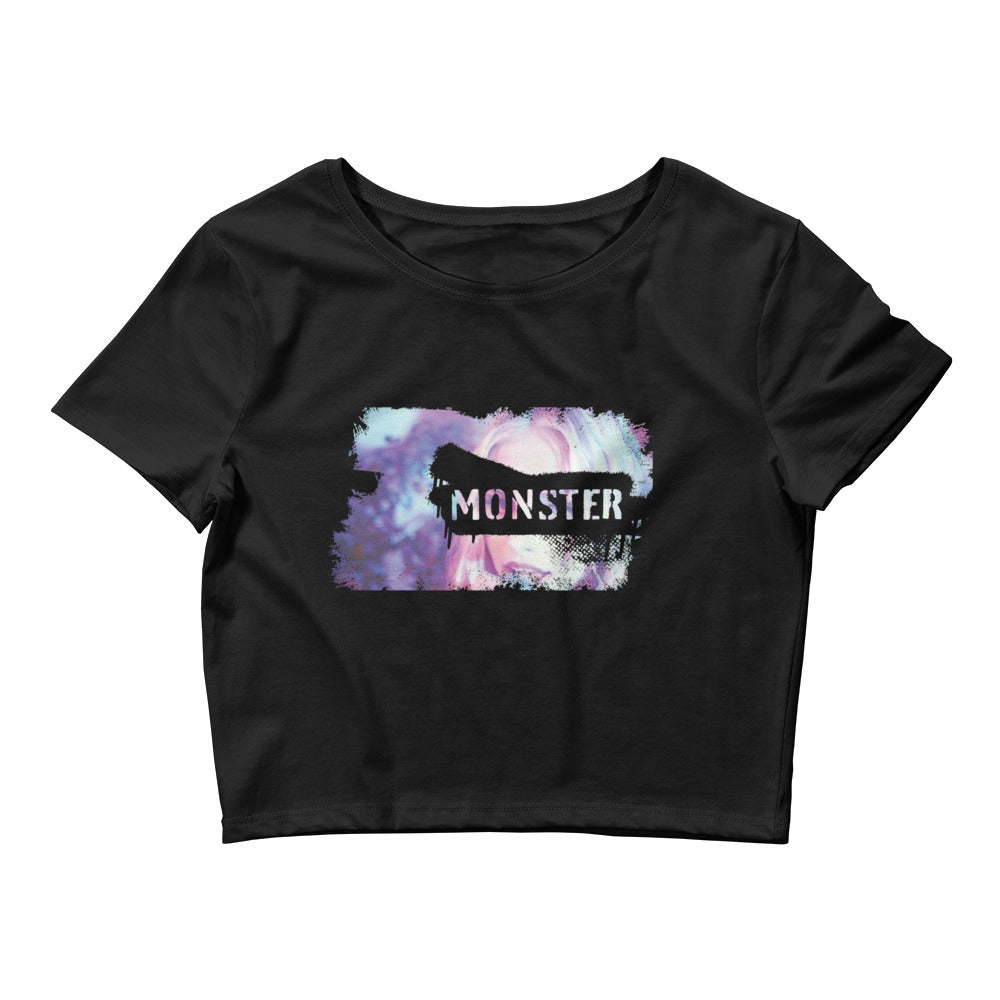 Monster Video Crop Tee